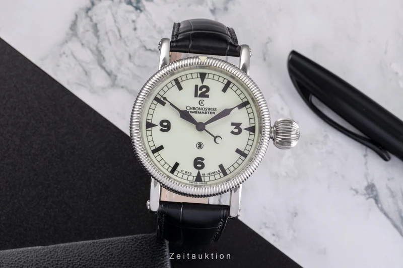 Chronoswiss Timemaster steel manual winding men's watch CH6233 [2505109]