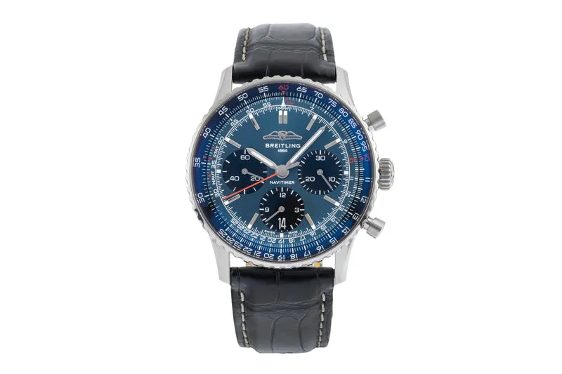 Breitling Navitimer 01 chronograph steel automatic men's watch AB0139241C1P1 LP: 9300EUR [2505059]