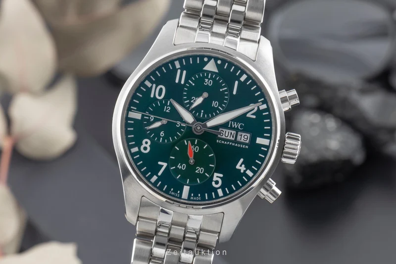 IWC Fliegerchronograph chronograph steel automatic men's watch IW388104 LP: 9300EUR [2504933]