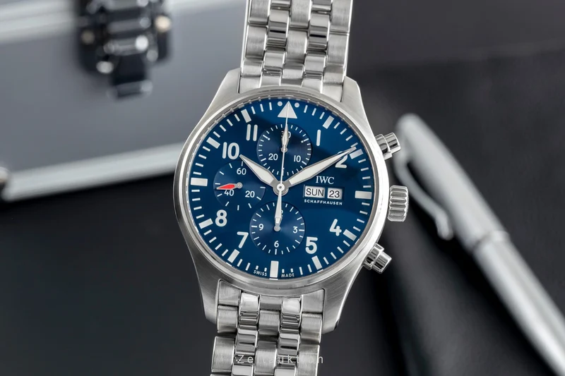 IWC Fliegerchronograph chronograph steel automatic men's watch IW377717 LP: 8800EUR [2503099]