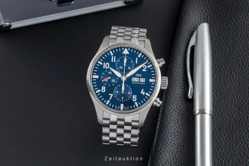 IWC Fliegerchronograph chronograph steel automatic men's watch IW377717 LP: 8800EUR [2503099]