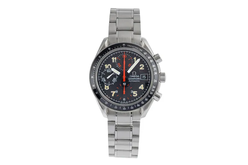Omega Speedmaster Date chronograph steel automatic men's watch 3813.53.00 LP: 6100EUR [2503661]