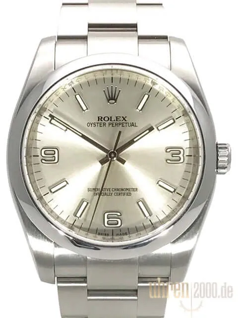 Rolex Oyster Perpetual 36 116000 Silber aus 2010
