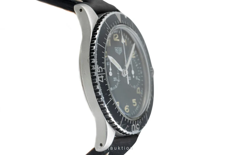 Heuer Bundeswehr chronograph steel manual winding men's watch 1550 SG Vintage [2503963]