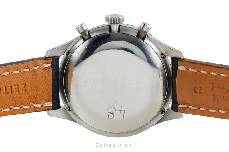 Heuer Bundeswehr chronograph steel manual winding men's watch 1550 SG Vintage [2503963]
