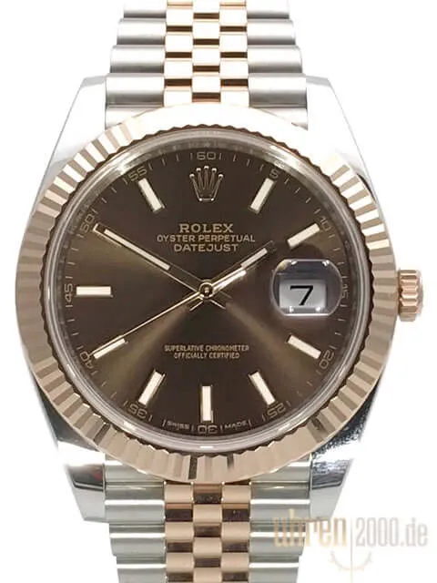 Rolex Datejust 41 126331 Jubile-Band Choco Index aus 2017