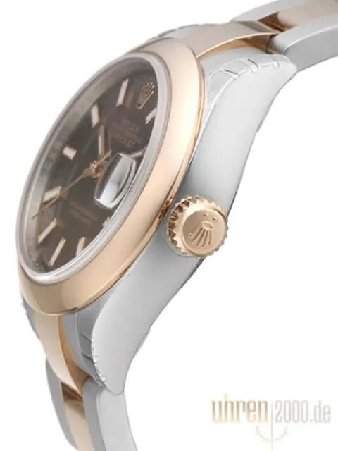 Rolex Datejust 28 Stahl Everose‑Gold 279161 Choco