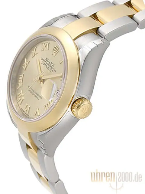 Rolex Datejust 28 Stahl Gold 279163 Champagner Römisch
