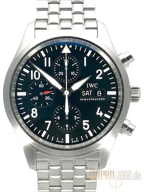 IWC Fliegeruhr Chronograph Edelstahlband IW371704 aus 2011