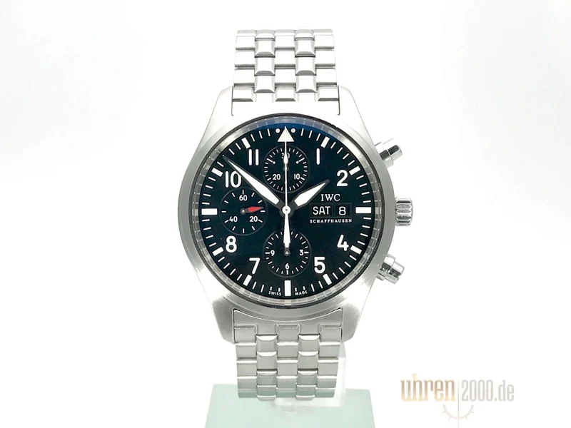 IWC Fliegeruhr Chronograph Edelstahlband IW371704 aus 2011