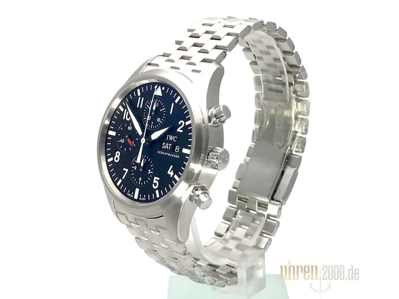 IWC Fliegeruhr Chronograph Edelstahlband IW371704 aus 2011