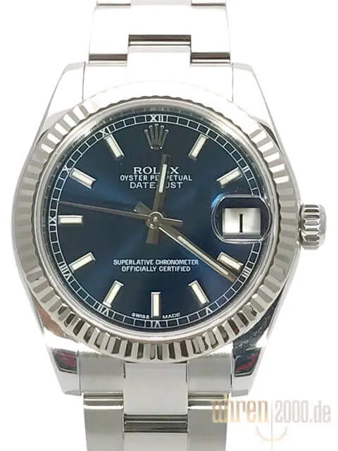 Rolex Oyster Datejust 31 178274 Blau Index aus 2015