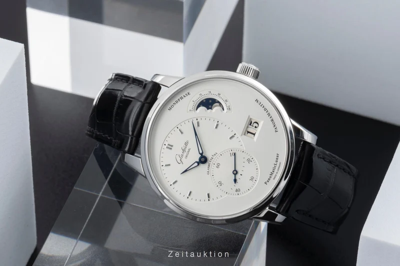 Glashütte PanoMaticLunar steel automatic men's watch 1-90-02-42-32-05 LP: 11800EUR [2504772]