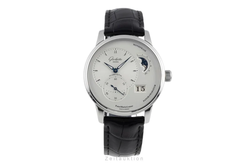 Glashütte PanoMaticLunar steel automatic men's watch 1-90-02-42-32-05 LP: 11800EUR [2504772]