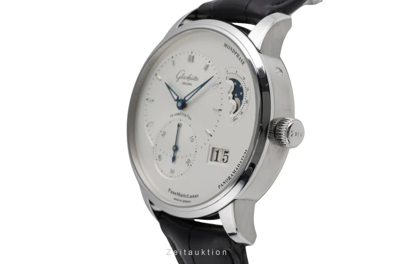 Glashütte PanoMaticLunar steel automatic men's watch 1-90-02-42-32-05 LP: 11800EUR [2504772]