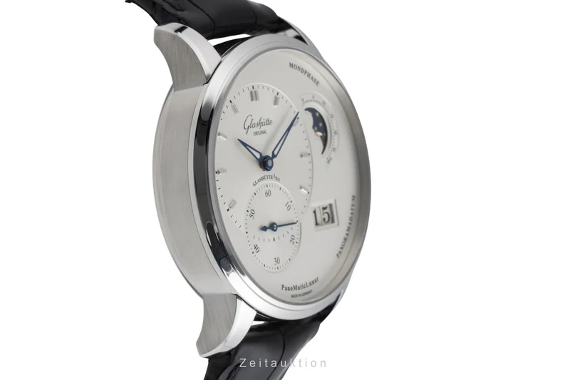 Glashütte PanoMaticLunar steel automatic men's watch 1-90-02-42-32-05 LP: 11800EUR [2504772]