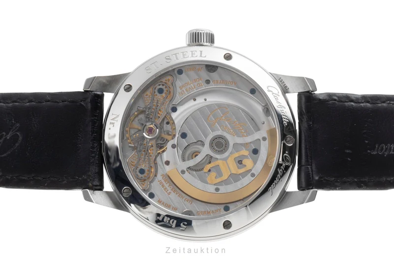 Glashütte PanoMaticLunar steel automatic men's watch 1-90-02-42-32-05 LP: 11800EUR [2504772]