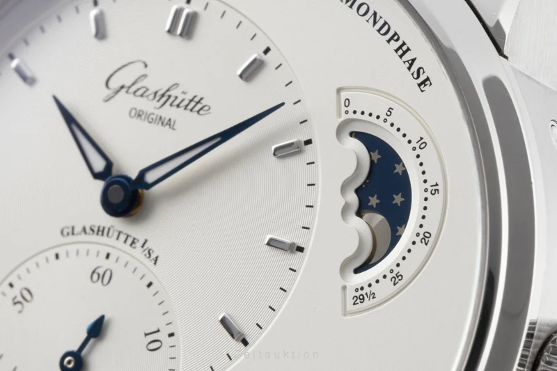 Glashütte PanoMaticLunar steel automatic men's watch 1-90-02-42-32-05 LP: 11800EUR [2504772]