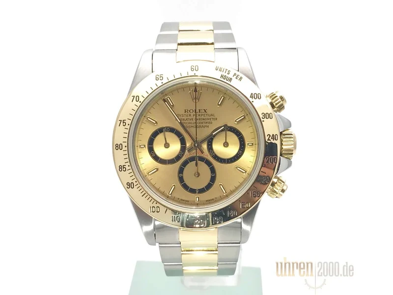 Rolex Daytona 40 Edelstahl Gelbgold 16523 Champagner aus 1994
