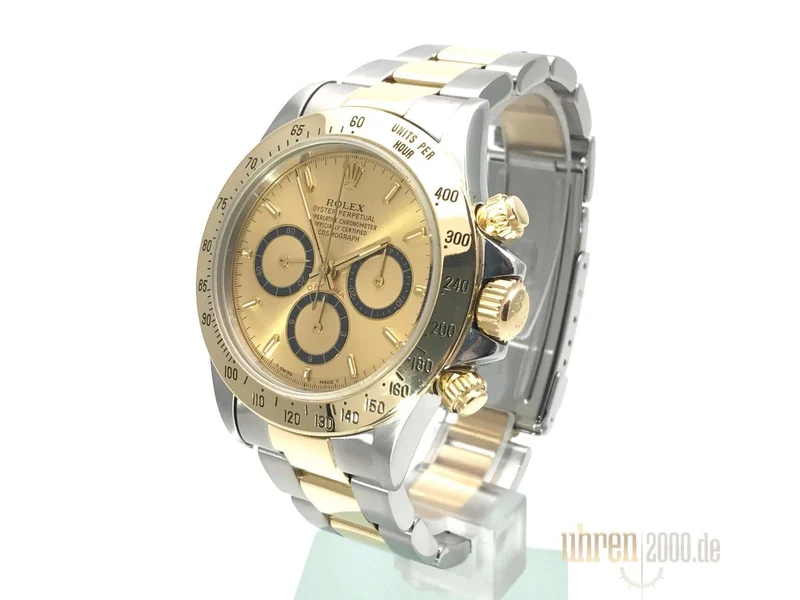 Rolex Daytona 40 Edelstahl Gelbgold 16523 Champagner aus 1994