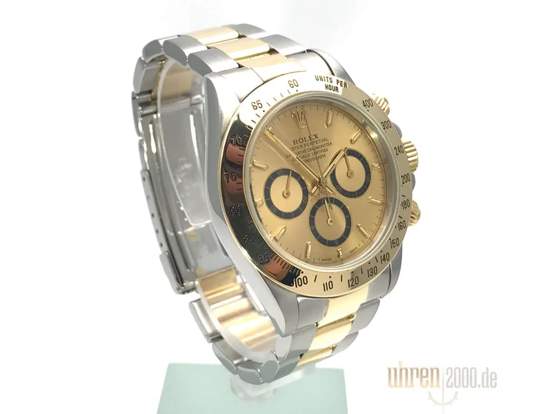 Rolex Daytona 40 Edelstahl Gelbgold 16523 Champagner aus 1994