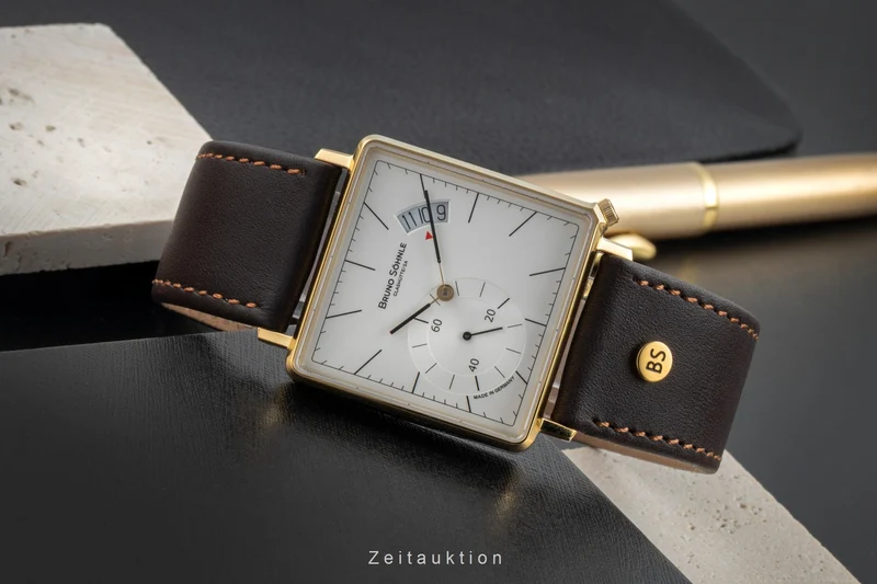 Bruno Söhnle Glashütte Rondo III Big gilt / steel quartz men's watch 17-33072-241 [2504856]