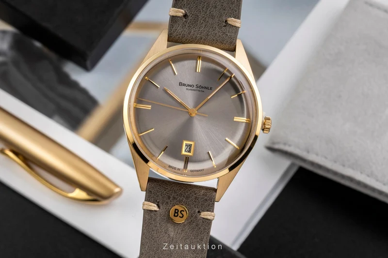Bruno Söhnle Glashütte Merano gilt / steel quartz men's watch 17-33232-241 [2504854]