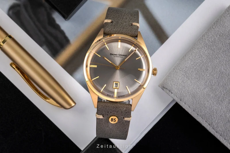 Bruno Söhnle Glashütte Merano gilt / steel quartz men's watch 17-33232-241 [2504854]