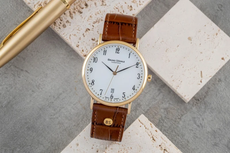 Bruno Söhnle Glashütte Nabucco gilt / steel quartz men's watch 17-33085-921 [2504855]