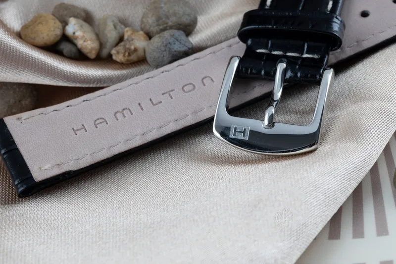 NEW Hamilton strap 18,00mm leather strap [KL24541]