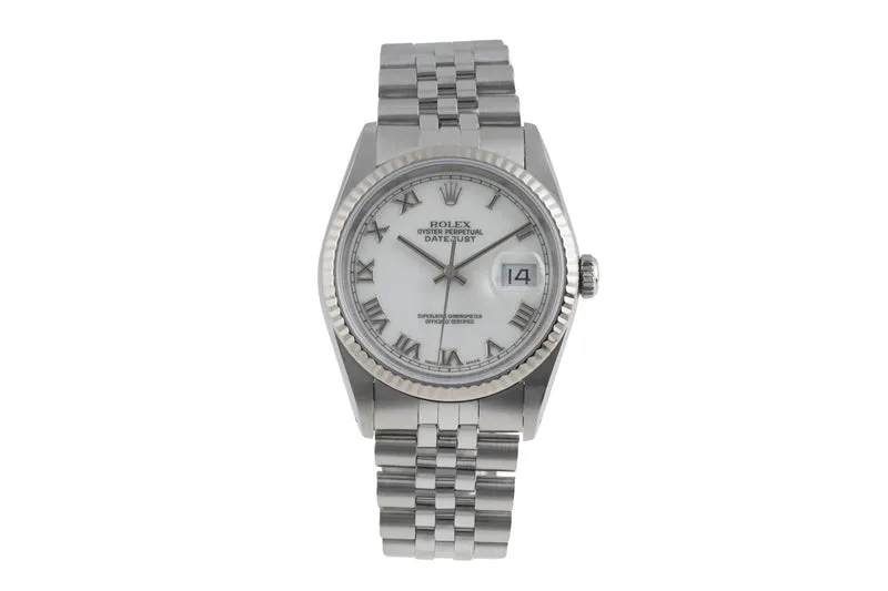 Rolex Datejust steel / white gold automatic men's watch 16234 [2502178]