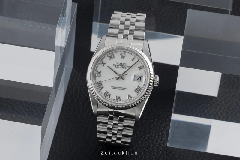 Rolex Datejust steel / white gold automatic men's watch 16234 [2502178]