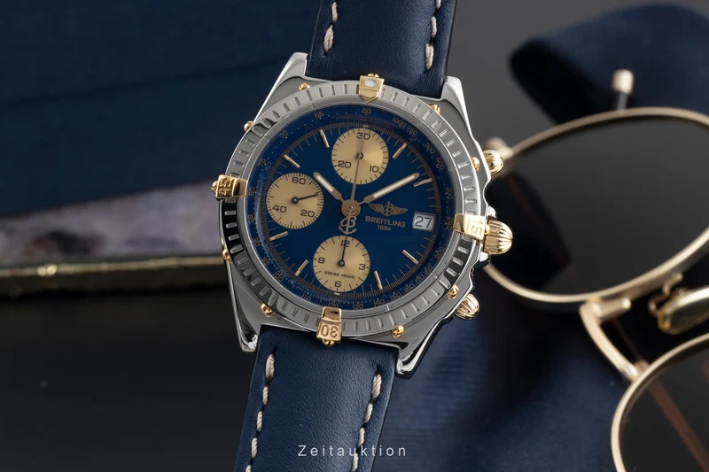 Breitling Chronomat chronograph gilt / steel automatic men's watch B13050 [2503857]