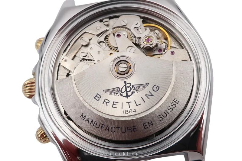 Breitling Chronomat chronograph gilt / steel automatic men's watch B13050 [2503857]
