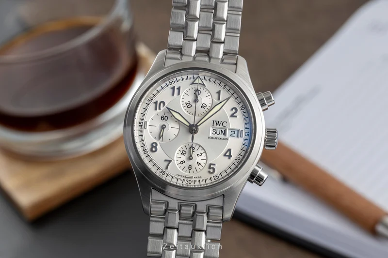 IWC Fliegerchronograph chronograph steel automatic men's watch IW370628 LP: 8600EUR [2504316]