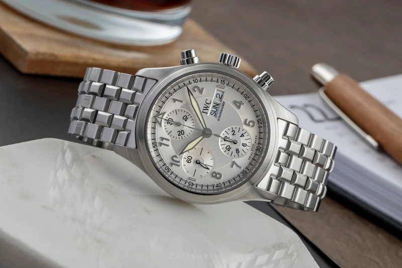 IWC Fliegerchronograph chronograph steel automatic men's watch IW370628 LP: 8600EUR [2504316]