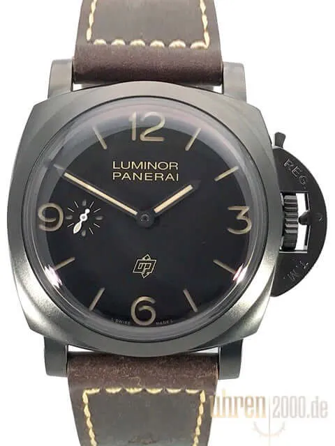 Panerai Luminor 1950 3 Days Titanio DLC PAM00617 ungetragen aus 2016
