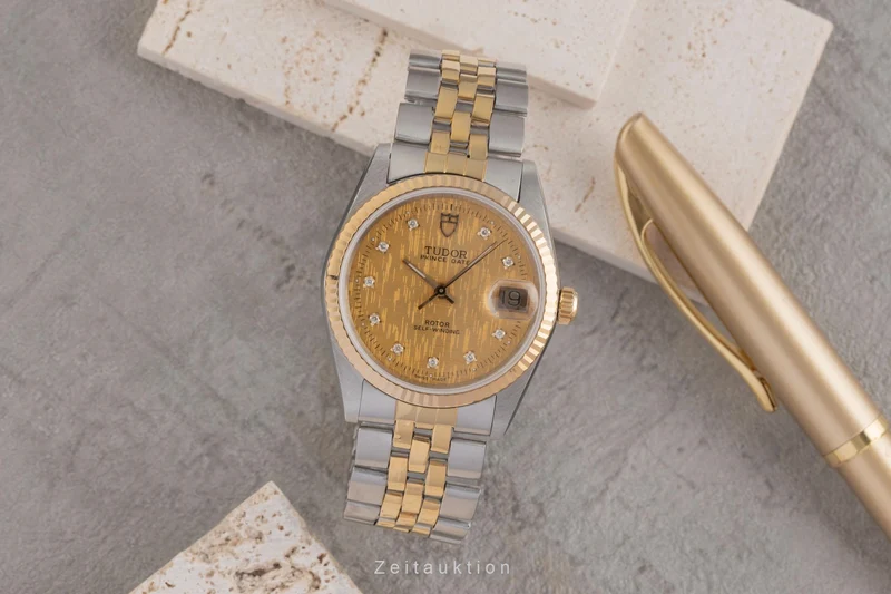 Tudor Prince Date steel / gold automatic men's watch 74033 [2503644]