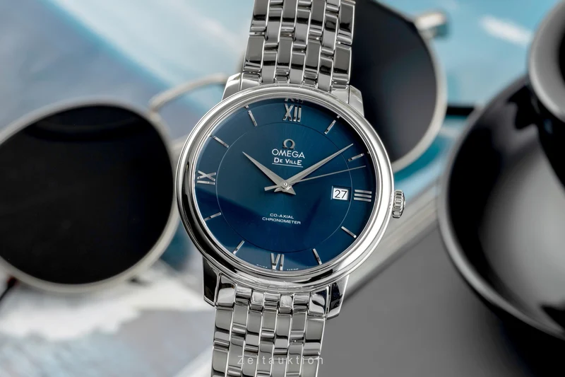 Omega De Ville steel automatic men's watch 424.10.40.20.03.001 LP: 4100EUR [2504473]