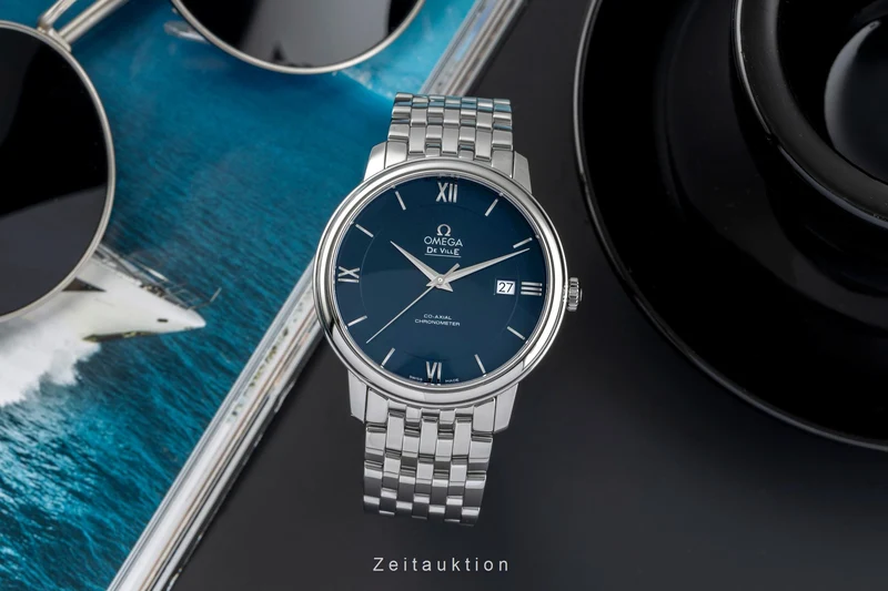 Omega De Ville steel automatic men's watch 424.10.40.20.03.001 LP: 4100EUR [2504473]