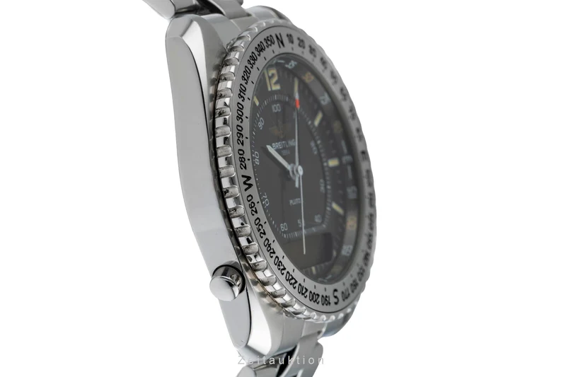 Breitling Pluton chronograph steel quartz men's watch A51038 [2502555]