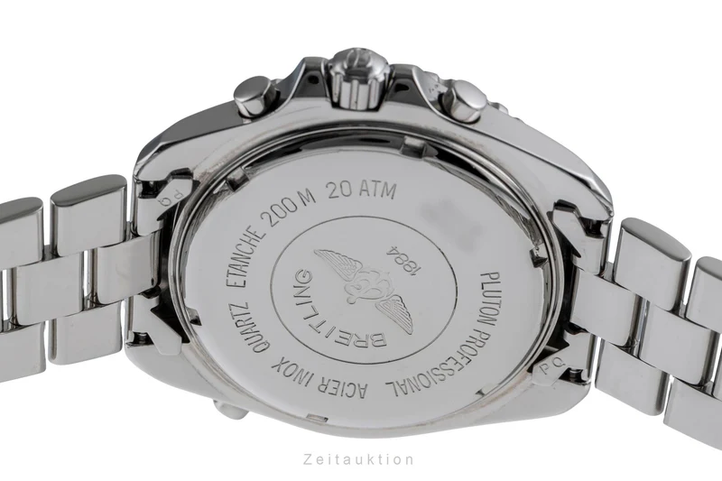 Breitling Pluton chronograph steel quartz men's watch A51038 [2502555]