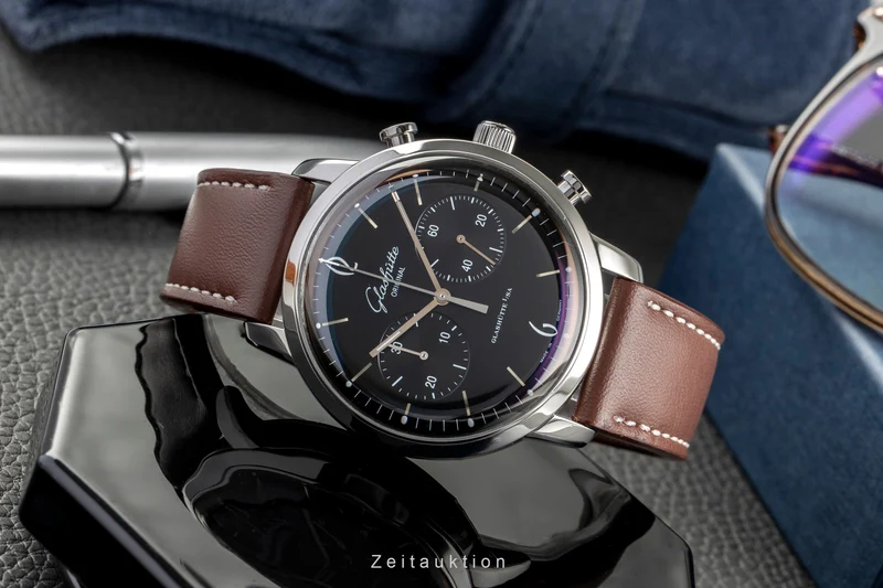 Glashütte Senator Sixties chronograph steel automatic men's watch 1-39-34-02-22-04 [2504844]