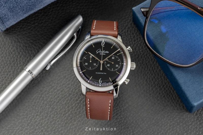 Glashütte Senator Sixties chronograph steel automatic men's watch 1-39-34-02-22-04 [2504844]