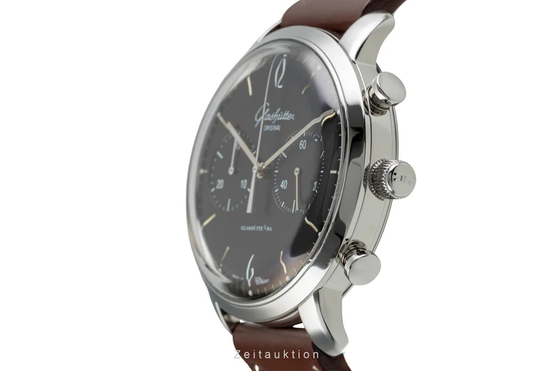 Glashütte Senator Sixties chronograph steel automatic men's watch 1-39-34-02-22-04 [2504844]