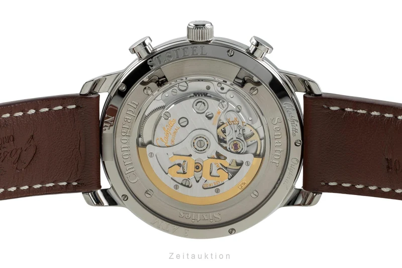 Glashütte Senator Sixties chronograph steel automatic men's watch 1-39-34-02-22-04 [2504844]
