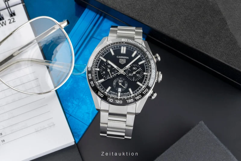 Tag Heuer Carrera chronograph steel automatic men's watch CBN2A1B.BA0643 LP: 6950EUR [2503929]