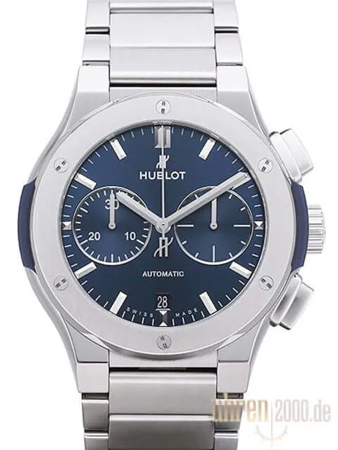 Hublot Classic Fusion Blue Chronograph Titanium Bracelet 520.NX.7170.NX