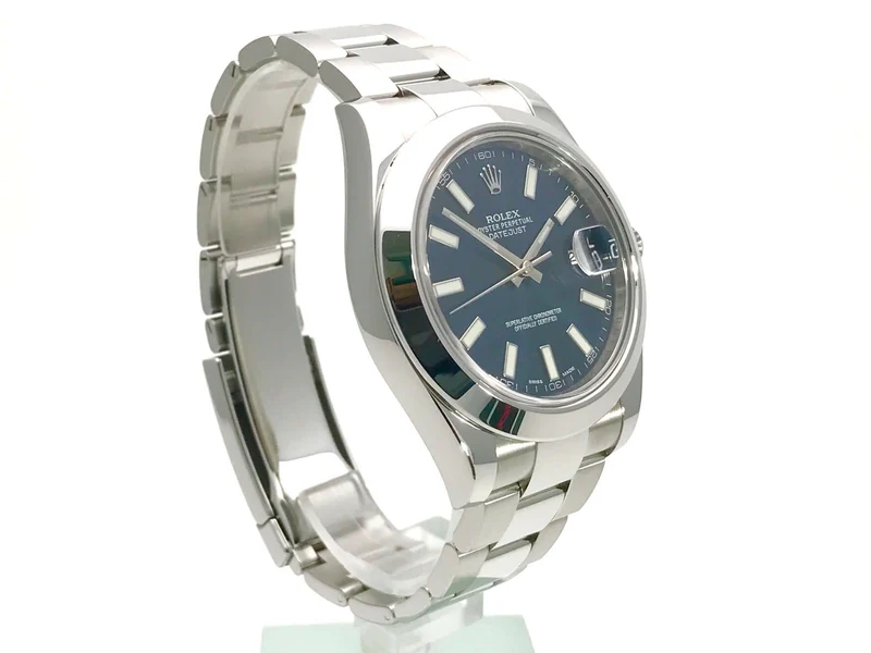 Rolex Datejust II 41 Stahl 116300 Blau Index aus 2015