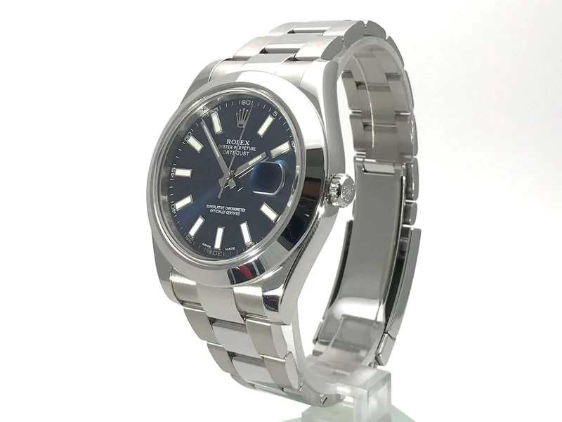 Rolex Datejust II 41 Stahl 116300 Blau Index aus 2015